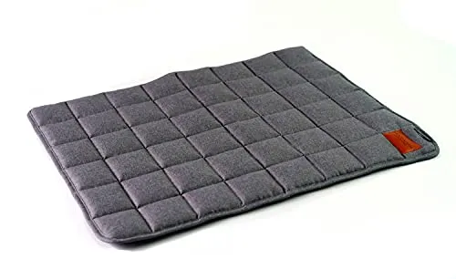 Mayaadi-Home Hundedecke Hundematte Hundebett Hundekissen Hundekorb Hundesofa Liegekissen Hundeautositz Gestepptes Orthopädisches Hundekorb Pflegeleicht Hund Buddy Grau M (60x50 cm)