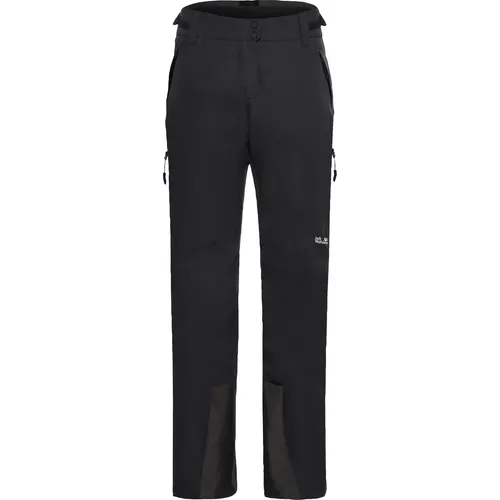 Jack Wolfskin Skihose FLOWLINE 2L INS PANTS W schwarz L (42/44) - Wintersport-Bekleidung, atmungsaktive und wasserdichte Skihose mit TEXAPORE 2L Technologie für optimalen Komfort bei jedem Wetter.