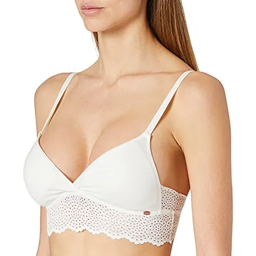 Skiny Damen Soft herausnehmbare Pads BH mit voller Abdeckung, Ivory, 36/C-D