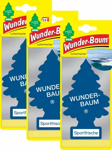 WUNDER-BAUM Sportfrische 3er Duftbäumchen Wunderbaum 3 Set Lufterfrischer