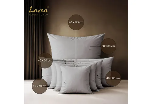 Kissenbezüge Silber von Lavea