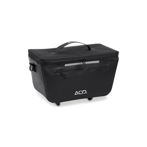 acid Trunk Pro 10 - Fahrrad Gepäckträgertasche schwarz, robust und ideal für lange Fahrradtouren