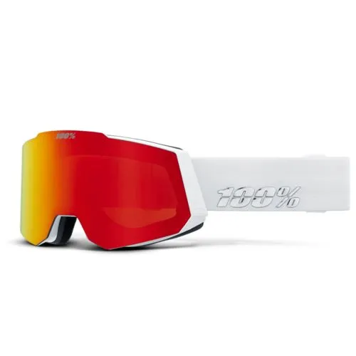 100% Snowcraft Hiper Skibrille - Weiss, One Size - Sportbrillen mit innovativer Hiper-Technologie für optimale Sicht und Schutz bei allen Schneebedingungen.