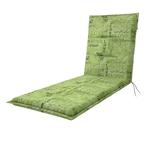 Doppler / Rollliege Spot/Gartenliege Auflage/Rollliege/ca. 195 x 60 x 5 cm/Grün Love