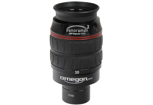 Omegon Teleskop Panorama II 10mm Okular 1.25'' - Teleskop-Okular mit 100° Gesichtsfeld für grenzenlosen Blick am Himmel, hohe Randschärfe und wasserdichtes Design – ideal für Astronomie-Enthusiasten.