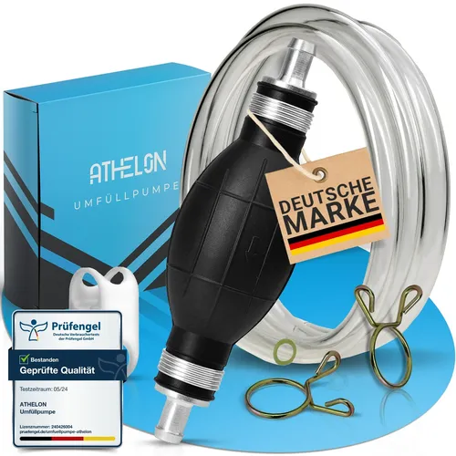 ATHELON® Handpumpe für Benzin, Diesel, Wasser & Öl