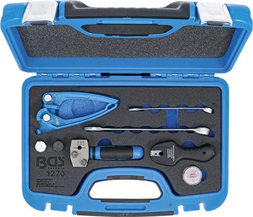 BGS 1270 | Bördel-, Biege- & Trenn-Werkzeug-Satz - Bördelgeräte für Bremsleitungen, ideal für präzises Bördeln und Biegen von 4,75 mm Bremsleitungen aus Kupfer, Aluminium und Stahl – für professionelle Anwendungen.