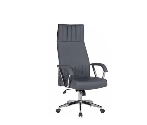 Luxus Bürostuhl Grau – Eleganter Chefsessel für modernes Arbeiten - Stylischer Bürostuhl in Grau, verstellbar und komfortabel. Ideal für Arbeitszimmer und Wohnzimmer. Robustes Edelstahlgestell und modernes Design.