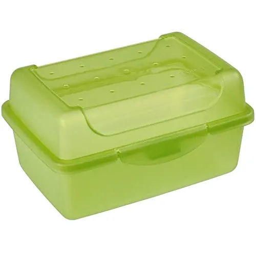 keeeper Frischhaltedose mit Klickverschluss, 11 x 7,5 x 6 cm, 350 ml, Luca Micro, Grün