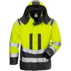 HI-VIS Airtech Damen Winterjacke Gr. S gelb/schwarz - Arbeits- & Schutzkleidung mit atmungsaktivem Airtech®-Material, wind- und wasserdicht, ideal für alle Wetterbedingungen und Sicherheit am Arbeitsplatz.