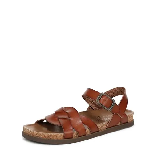 Blowfish Malibu Damen Monti-b Flache Sandale, Braun (Henna) - Vegan Friendly - Wanderschuhe für Damen mit mehreren Riemen und verstellbarem Schnallenverschluss. Umweltfreundliche BLOOM Foam Einlegesohle für zusätzlichen Komfort und Nachhaltigkeit.