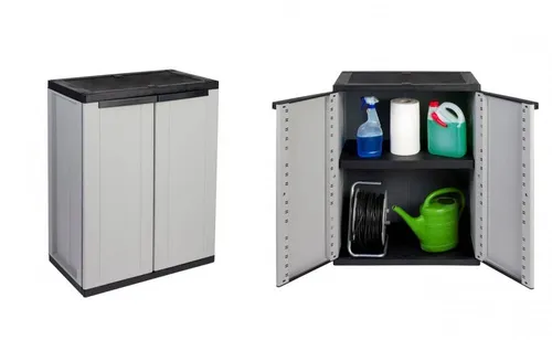 Kunststoffschrank Haushaltsschrank Schrank Beistellschrank Gartenschrank 2 x