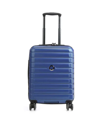 Delsey Shadow 5.0 55 cm Slim Trolley in Blau