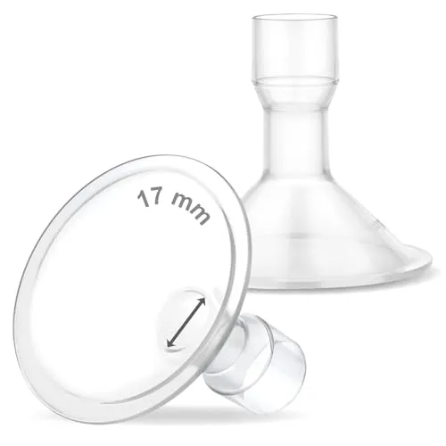 Maymom MyFit Brusthauben, kompatibel mit Medela Milchpumpen PersonalFit, Freestyle, Harmony und Maxi, passend für Flex Connector, 2er Pack, 17 mm