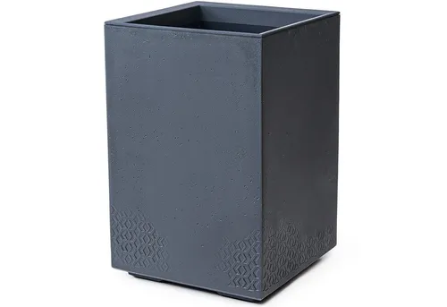 KONZEPT Großer Pflanzkübel auf Rollen, 40x40x60 cm, anthrazit - Übertöpfe – mobil und ideal für Garten, Terrasse oder Balkon. Mit integrierten Rollen für müheloses Verschieben, selbst voll mit Erde. Wetterfest und langlebig, perfekt für gesunde Pflanzen!