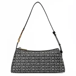 DKNY Avril Tz Umhängetasche schwarz (R5235G57) - Elegante Handtasche mit zeitlosem Monogramm-Design, sicherem Reißverschluss und markantem Metalllogo. Ideal für moderne urbane Looks und vielseitig einsetzbar.