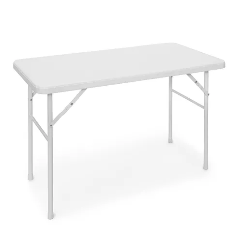 Gartentisch klappbar in weiß von Relaxdays
