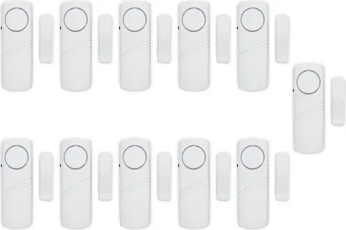 bis 36 Stück Türalarm Fensteralarm Alarmanlage Sirene Alarm Einbruchschutz passend für Fenster Tür 11 Stück 1