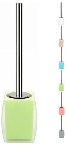 Spirella WC Bürste Klobürste Toilettenbürste hochwertig „Freddo“ mit hygienischem Behälter Grün