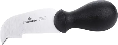 Contacto Parmesanmesser 9 cm - Sichelform - Küchenmesser mit einschneidiger Klinge aus X65CrMoV15-Stahl, ideal zum Einkerben und Ausschaben von Parmesankäse, extra schwere Qualität für müheloses Schneiden.