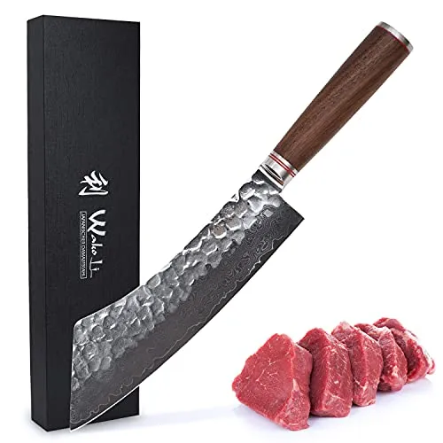 Wakoli Nussbaum Damast Blockmesser Hakata Bocho 23,5 cm von Wakoli
