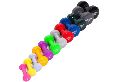 C.P. Sports Gymnastikhanteln 2er-Set, 0,5-10 Kg - Farbenfrohes Gymnastikhantel-Set für effektives Fitnesstraining. Ergonomische Form, griffige Oberfläche und vielseitig einsetzbar – ideal für Zuhause oder im Studio.