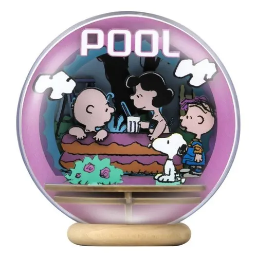 Die Peanuts Puremind Modellbausatz Wooden Theater Globe Cool Pool