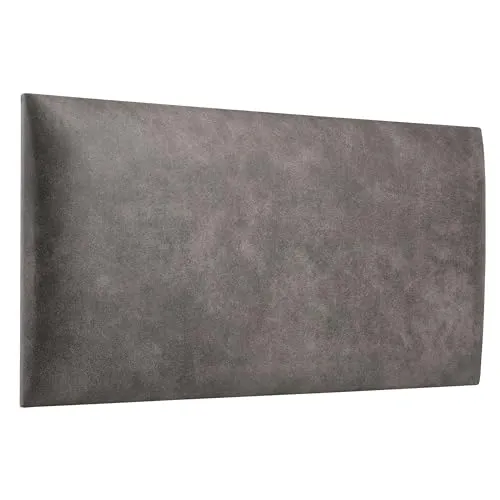 softwalls Wandkissen Vintage Leder mit 50mm Polsterung in grau von softwalls