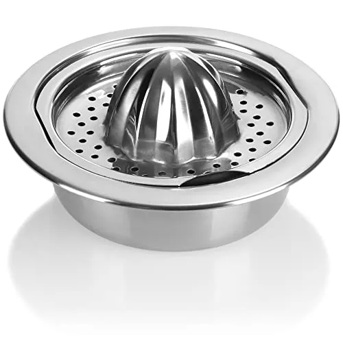 com-four® Zitruspresse aus Edelstahl