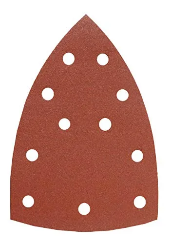 kwb QUICK-STICK Schleif-Dreiecke für Delta- und Multi-Schleifer - Vielseitiges Schleifmittel für Metall, Holz, Lack und mehr - 100 x 147 mm - 15 Stück - Gelocht - Sparpack