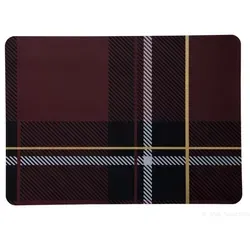 ASA Selection leather optic Tischset, Tartan rot rot
