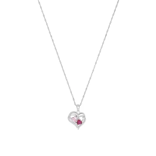 Amor Kette mit Anhänger 925 Sterling Silber Damen Halsschmuck - Kette für Damen aus hochwertigem 925 Sterling Silber, 42 cm lang, mit funkelnden Zirkonia Steinen – perfekt für besondere Anlässe und kommt in einer eleganten Schmuck Geschenk Box.