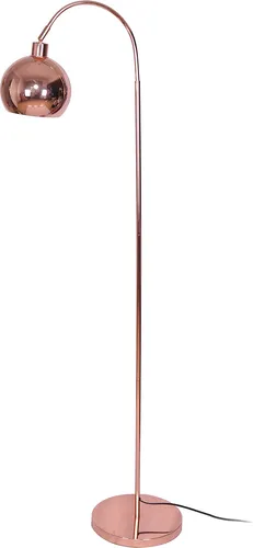 SalesFever Stehleuchte | 1-flammig in Kupfer-Optik - Moderne Stehleuchte aus Metall, pflegeleicht und stylisch – ideal für Wohnzimmer oder Leseecke, sorgt für eine exklusive Ausstrahlung.