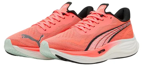 Puma Velocity Nitro 3 Neutralschuh Herren - Rot, Schwarz, Größe 44 - Laufschuhe mit NITROTM-Dämpfung für reaktive Leichtigkeit und PUMAGRIP Außensohle für sicheren Halt – ideal für tägliches Training und längere Strecken.