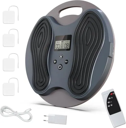 Medic Durchblutungs-Stimulator Beine & Füße, EMS Fussmassagegerät bei Neuropathie, Knie- und Beinschmerzen, schweren Beinen & Muskelmüdigkeit, Fußmassagegerät mit 4 Elektrischer TENS Stimulator