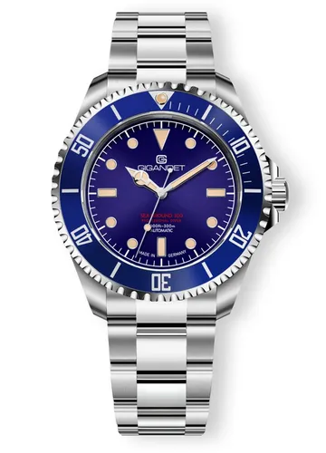 Gigandet Automatikuhr SEA GROUND 300 VINTAGE - Armbanduhr mit 300m Wasserdichtigkeit, robustem Saphirglas und hochwertigem Seiko NH35 Automatikuhrwerk, ideal für Taucher und Uhrenliebhaber.
