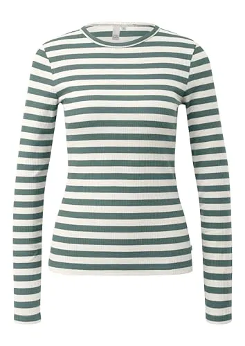 QS Damen 2170671 T-Shirt Langarm, X-Small - Blusen & Tuniken für Damen, stylisches Langarm-T-Shirt aus hochwertigem Material für optimalen Tragekomfort