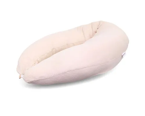 Stillkissen Musselin beige in beige von HOBEA