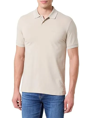 BOSS GREEN Poloshirt Paul beige|braun XL (52) - Herren-Shirt im slim fit mit elastischem Jersey, ideal für einen lässigen Look. Der Polokragen mit Knopfleiste verleiht dem Shirt einen sportlichen Stil.