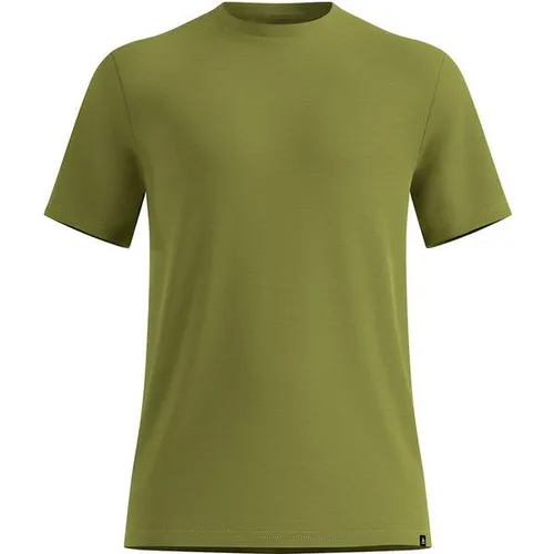 Odlo Herren Merino 160 Plain T-Shirt (Größe S, oliv)