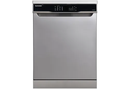 Telefunken Standgeschirrspüler G-FS-6014-C-I - Freistehender Geschirrspüler für 12 Maßgedecke, nur 9 l Wasserverbrauch pro Zyklus, mit 9 Programmen und AquaStop für Sicherheit.