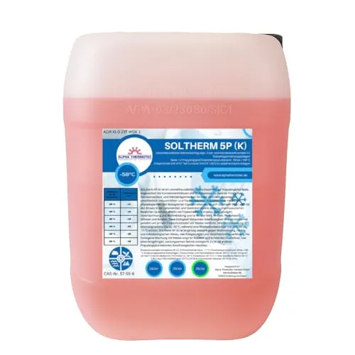 Solarflüssigkeit 25 l rot Konzentrat bis -58° C Frostschutz, Solarfluid, Solarliquid, Wärmeträgermedium