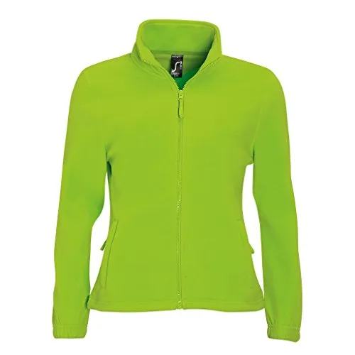 SOLS Damen North Fleece-Jacke mit durchgehendem Reißverschluss (XL) (Limette)