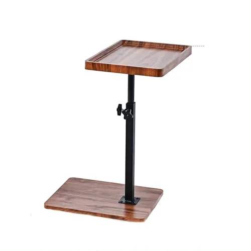 C-Tisch-Beistelltisch, höhenverstellbar, C-förmiger Beistelltisch für Couch, um 360° drehbar, TV-Tablett, Couchtische, die darunter geschoben werden können, Couchtisch für Bett, Stuhl, Badewanne