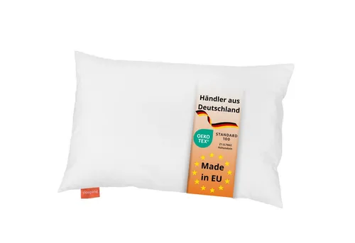 sleepling Kopfkissen Kinderkopfkissen, Füllung: 100% Hohlfaserkugeln, Bezug: Baumwolle, Seitenschläfer, Bauschschläfer, Rückenschläfer, 1x Kopfkissen, für Kinder