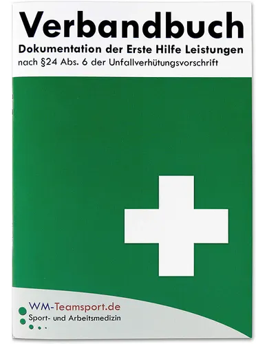 Verbandbuch Erste Hilfe - Heraustrennbare Seiten nach DSGVO Verbandsbuch DIN A5