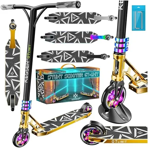 KESSER® Stunt Scooter GT-Limit mit 360° Lenkung - Roller/Kickboards - Der KESSER GT-Limit Stuntscooter bietet eine rutschfeste Trittfläche und ABEC 9 Kugellager für eine besonders geschmeidige Fahrt und maximale Sicherheit.