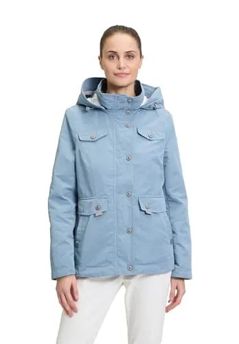Gil Bret Damen Sommerjacke mit Kapuze Smokly Blue, 48 in blau von Gil Bret