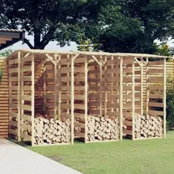 vidaXL Pergola mit Dach 6 Stk. 100x90x200 cm aus Kiefernholz - Aschesauger und Gartenpergola, dekorativ und langlebig aus imprägniertem Kiefernholz, ideal als Eingang oder für Gartenwege.