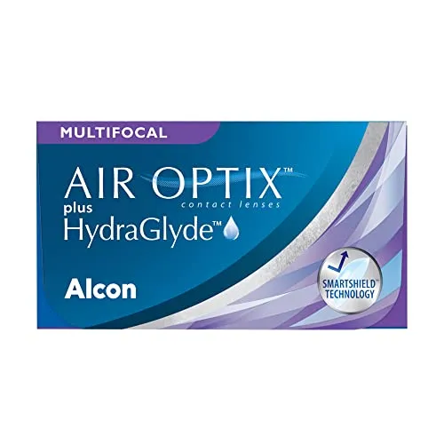 Air Optix plus HydraGlyde Multifocal Monatslinsen weich | 3 Stück | BC 8.6 mm | DIA 14.2 mm | ADD HIGH | +04.25 Dioptrien
